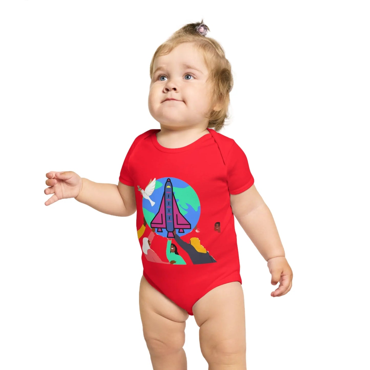 Space Adventure Baby Bodysuit, Perfect Gift for New Parents, Baby Shower, Cosmic Baby Clothes, Playful Infant Onesie Printify