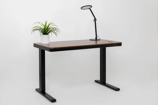 E-Max Electric Height Adjustable Desk Walnut (Wood Top) – Purus Life Purus Life