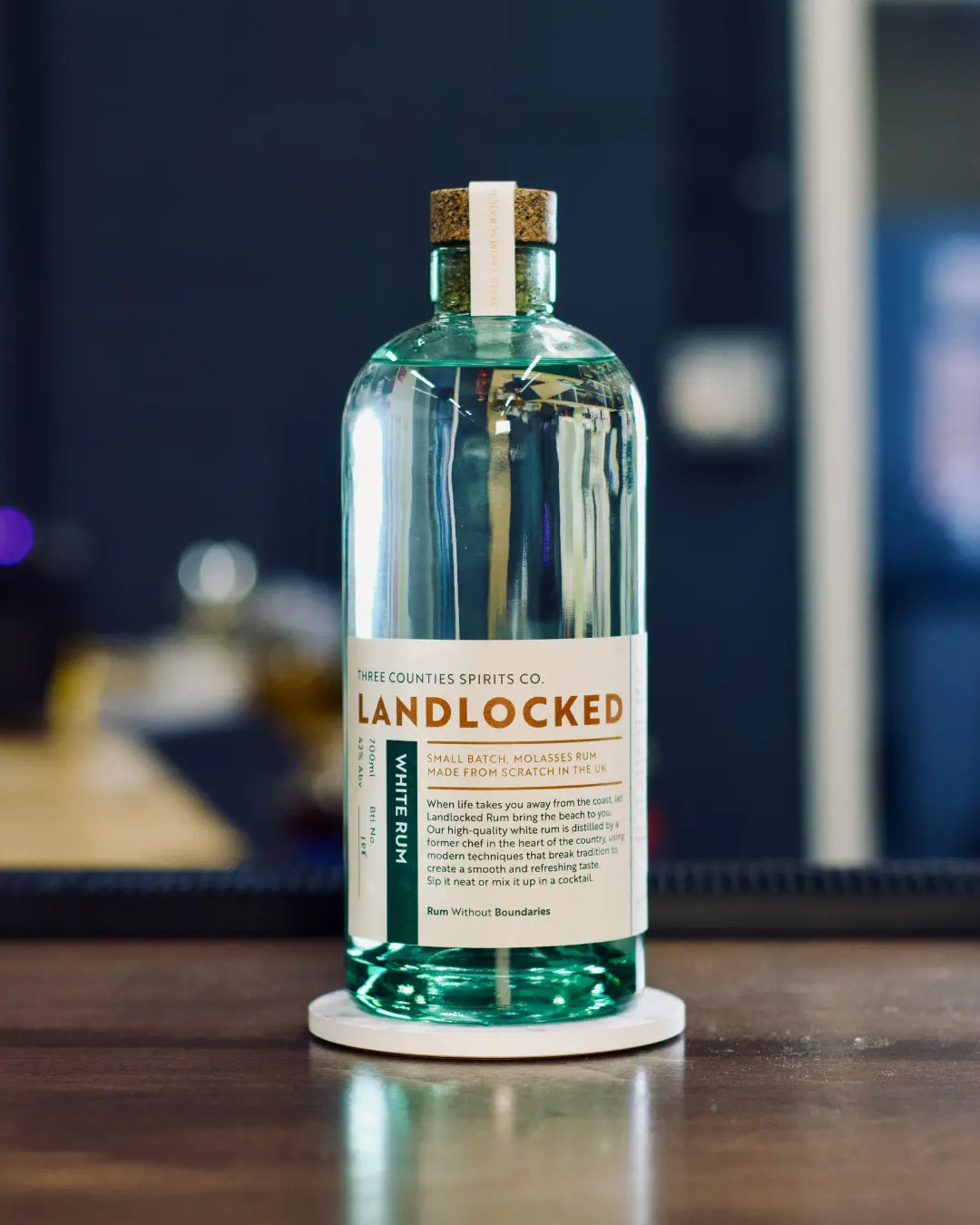Landlocked English White Rum Three Counties Spirits Co