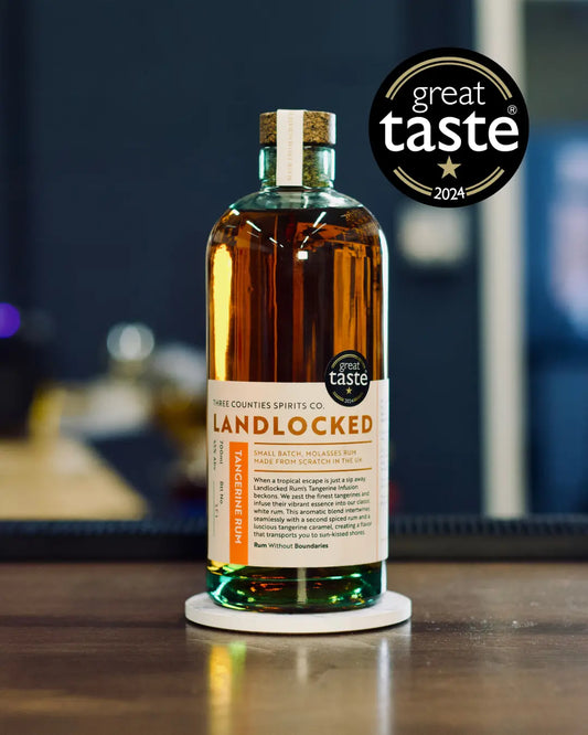 Landlocked English Tangerine Rum Three Counties Spirits Co