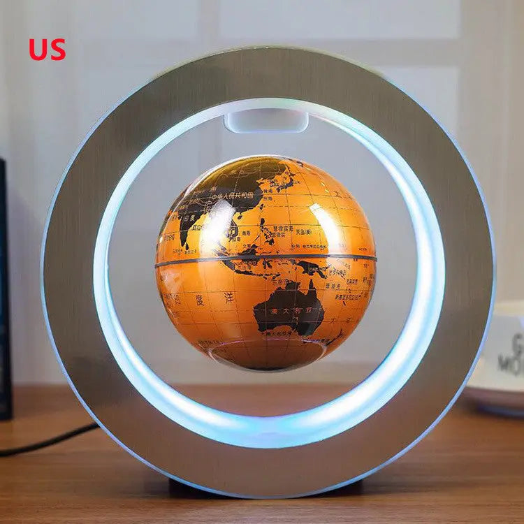 Round LED World Map Floating Globe Magnetic Levitation Light Anti Gravity Magic elte26 Limited