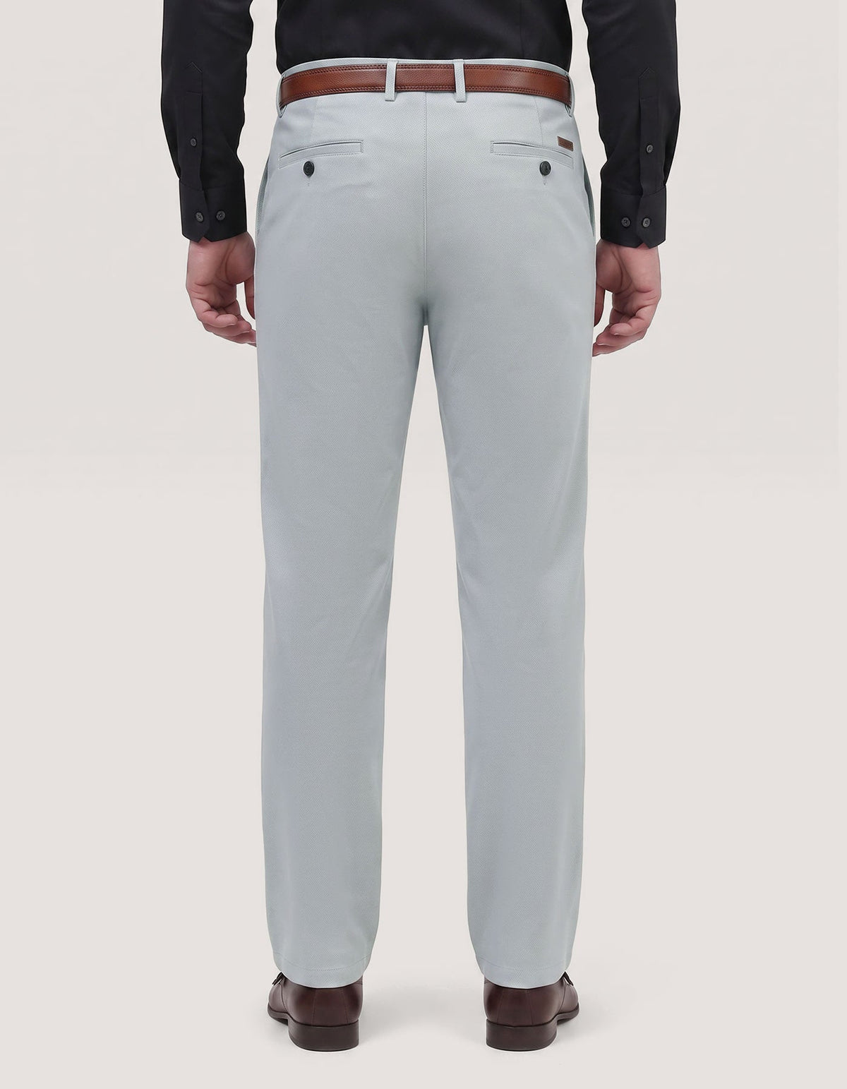 Versatile Stretch Twill Chinos – Silver