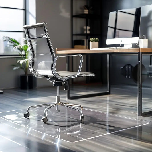 Chair Mat for Hard Floors - Transparent Nicoman.co.uk