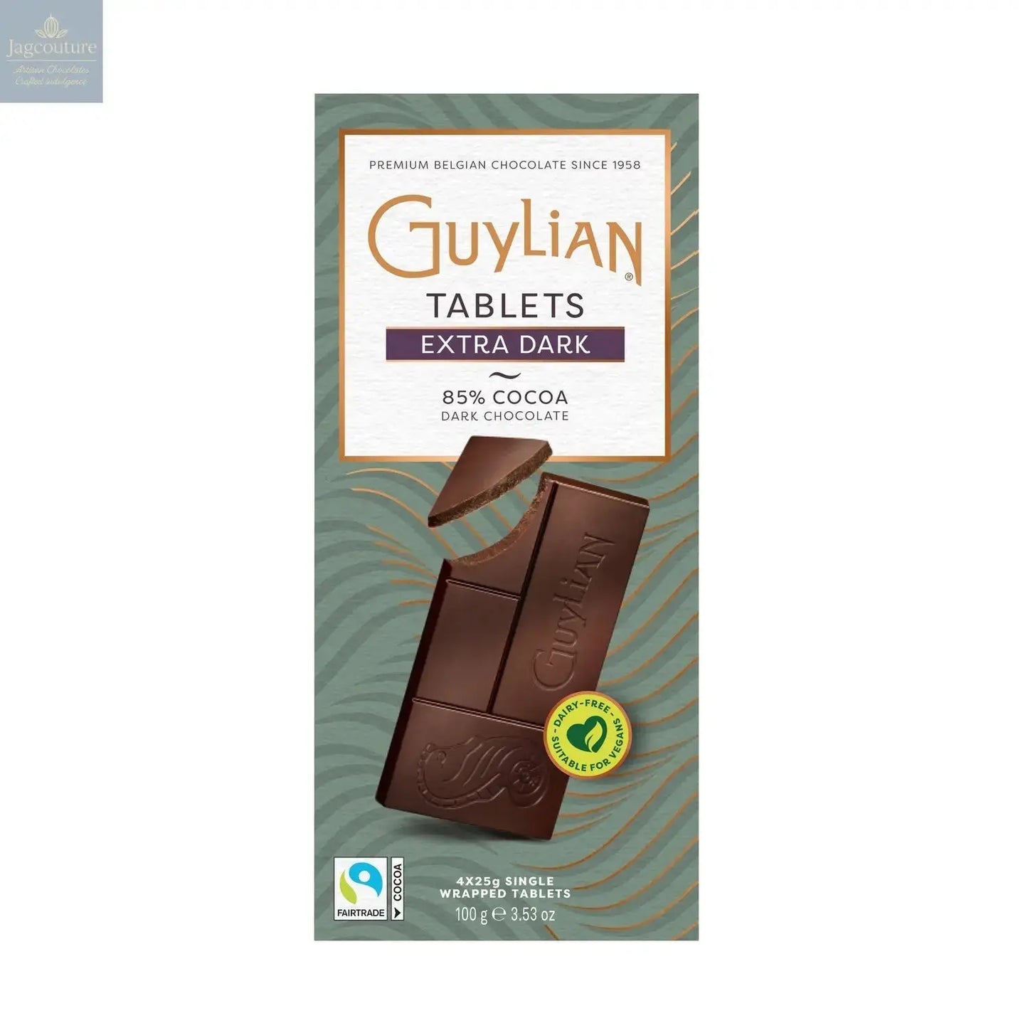 Guylian 85% extra dark chocolate mini bars Jag Couture Chocolates