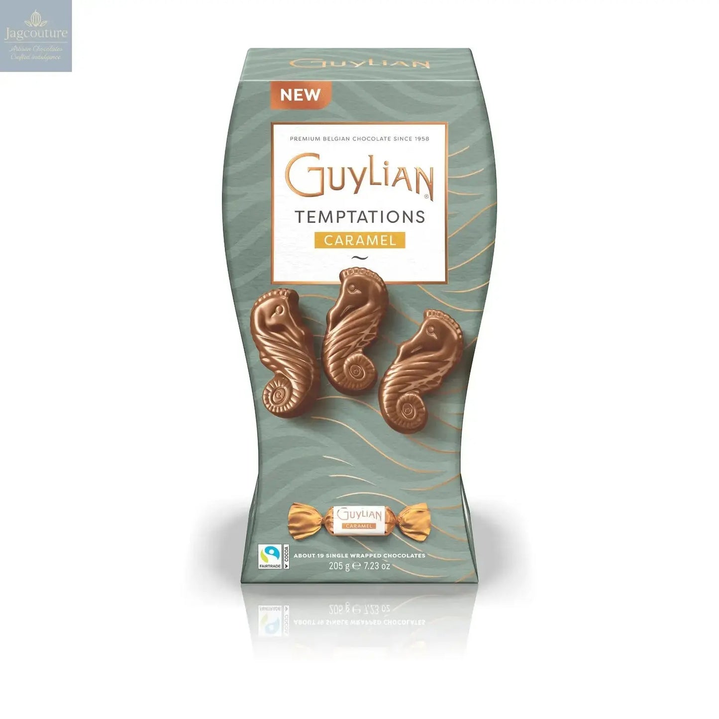 Guylian Temptations twist wrapped caramel filled seahorses Jag Couture Chocolates