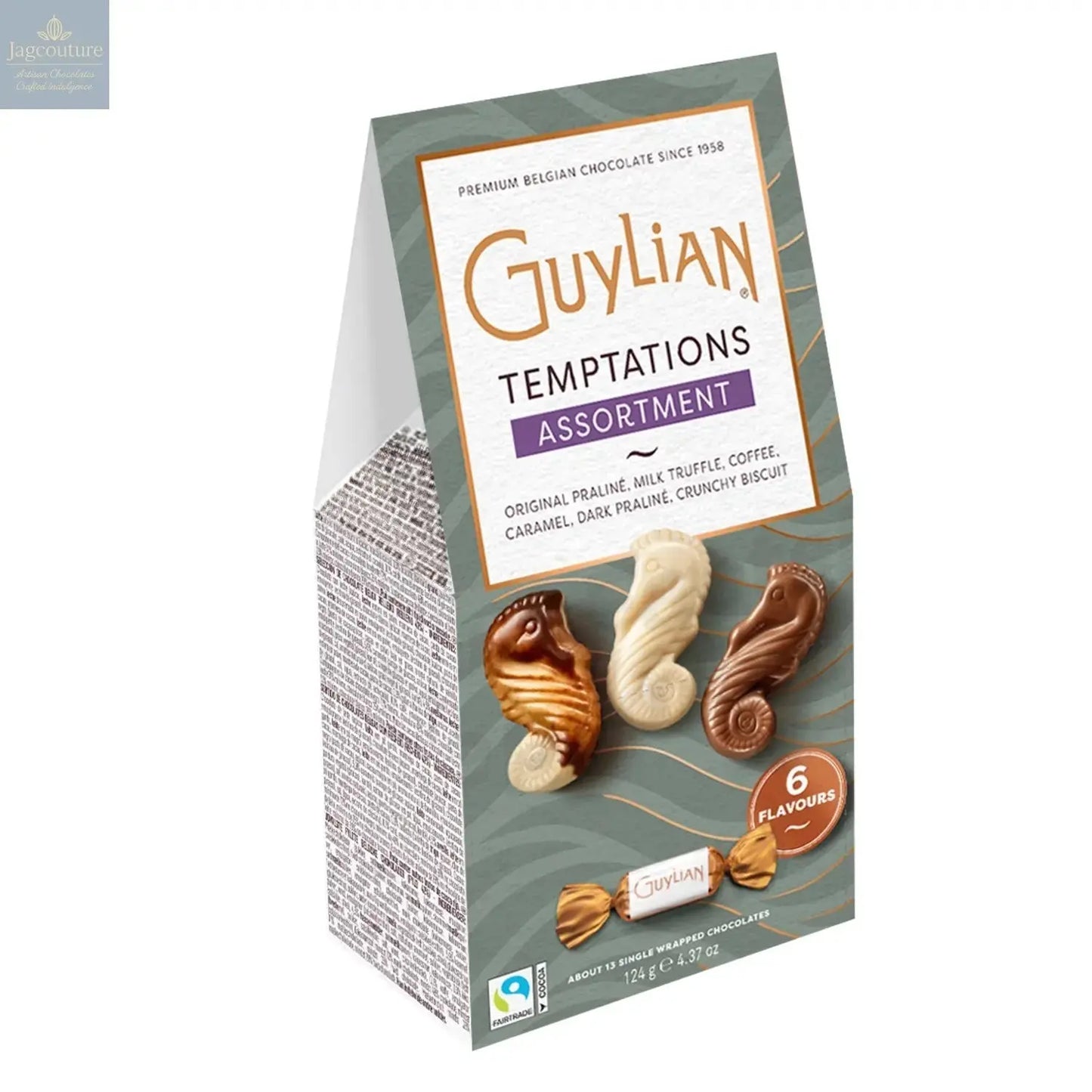 Guylian Temptations twist wrapped mixed flavour sea horses Jag Couture Chocolates