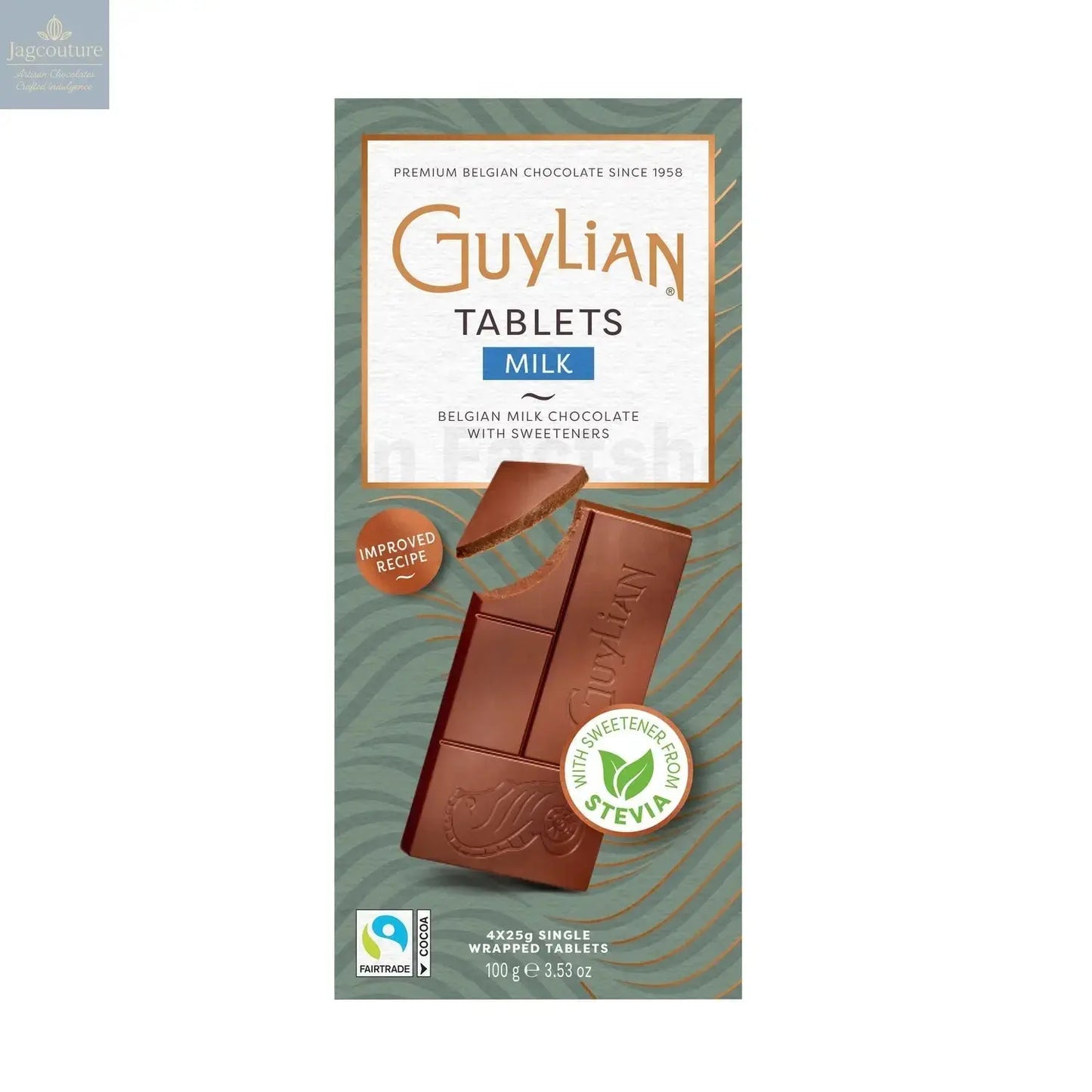 Guylian milk chocolate no added sugar mini bars Jag Couture Chocolates