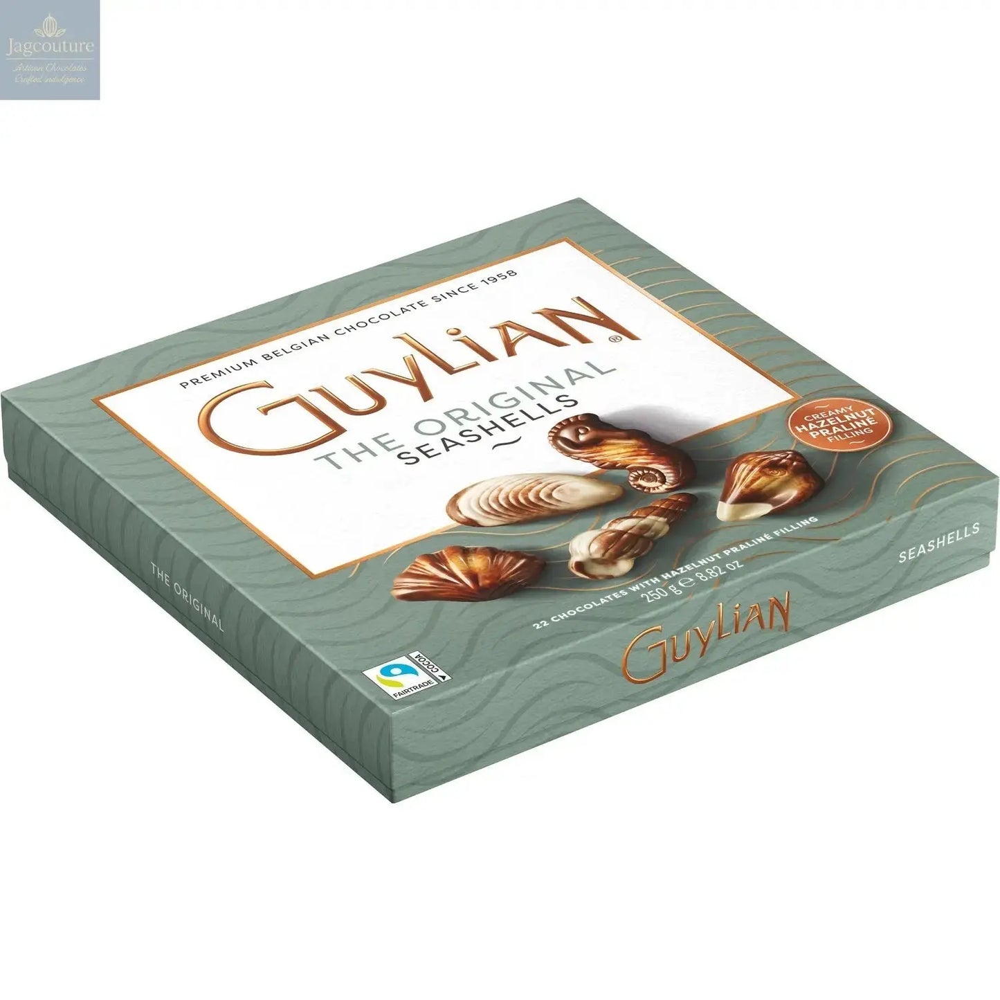 Guylian praline seashells in gift box Jag Couture Chocolates