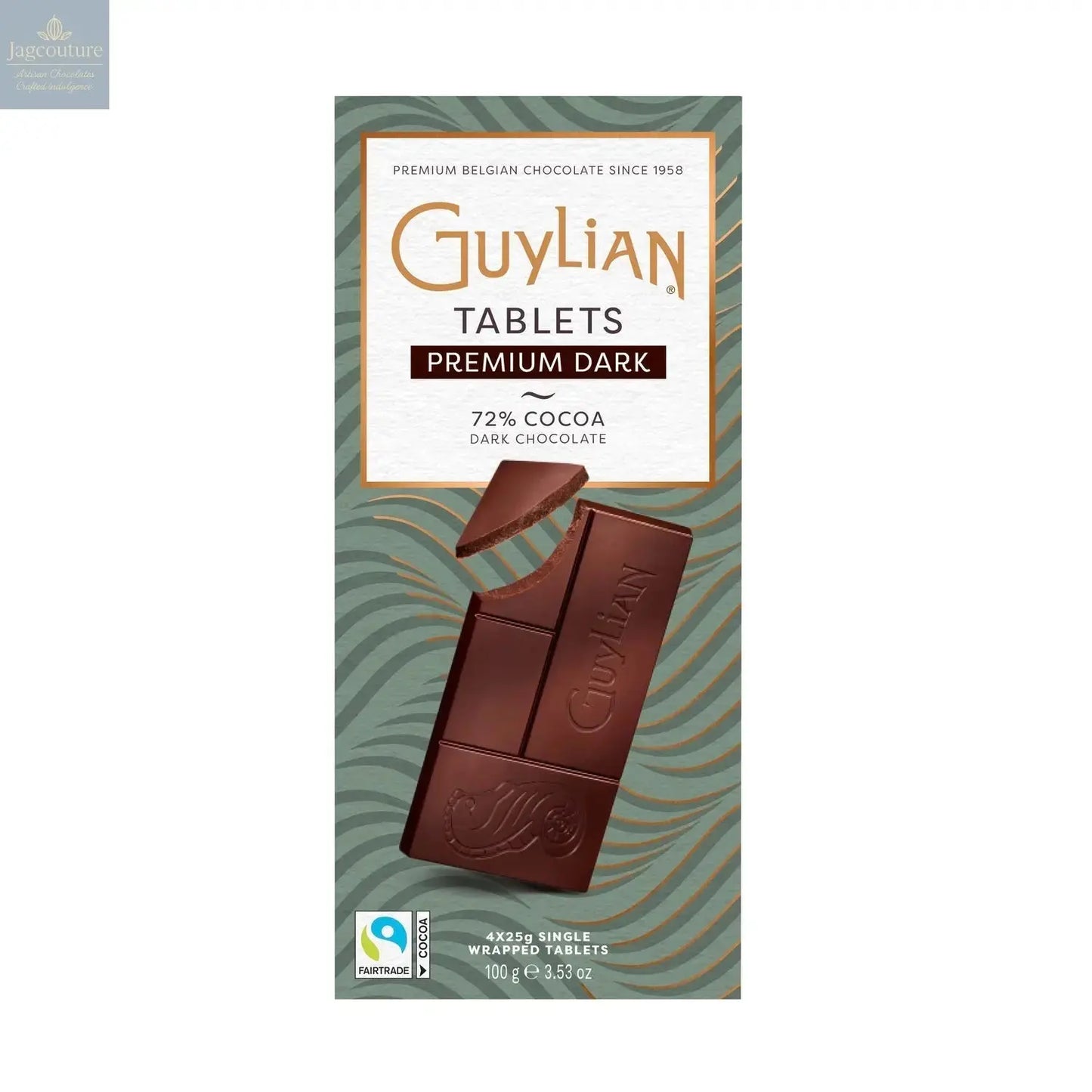 Guylian premium 72% dark chocolate mini bars Jag Couture Chocolates