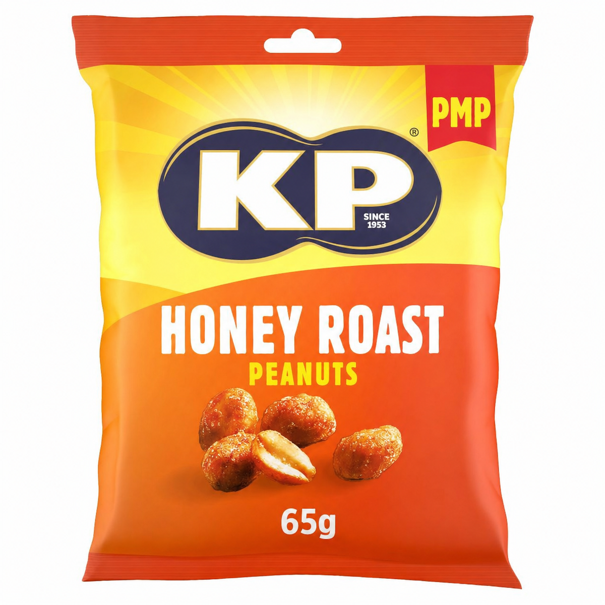 KP Honey Roast Peanuts PMP 65g (Pack of 16)