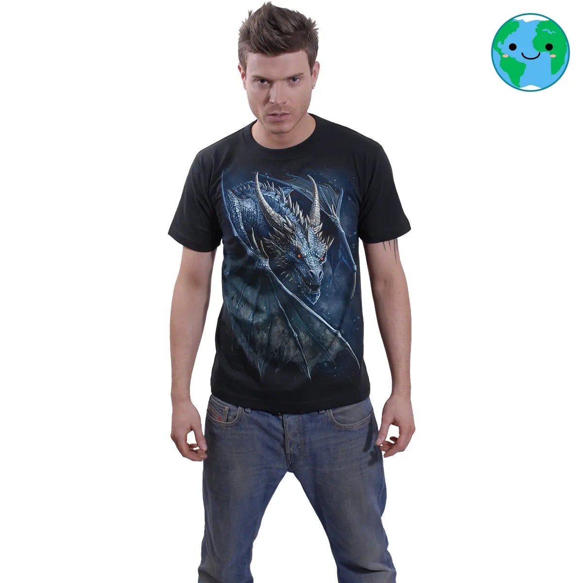 STORM DRAGON - T-Shirt Black Spiral Direct