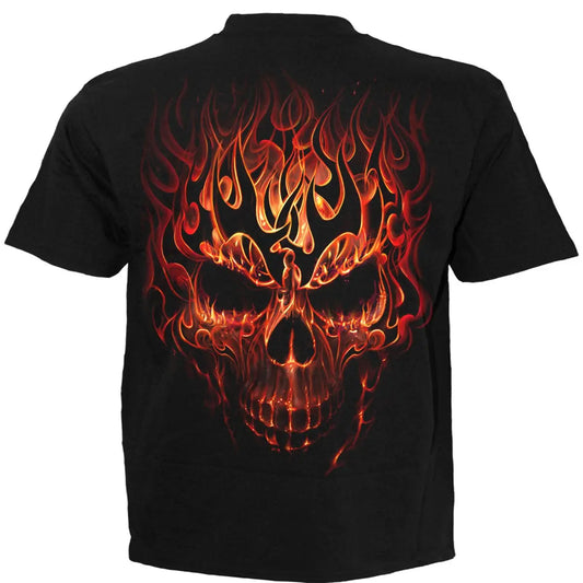 SKULL BLAST - Kids T-Shirt Black Spiral Direct