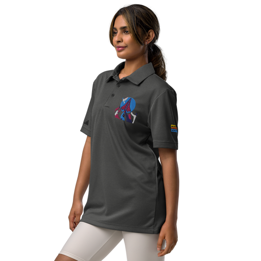 adidas space-dyed polo