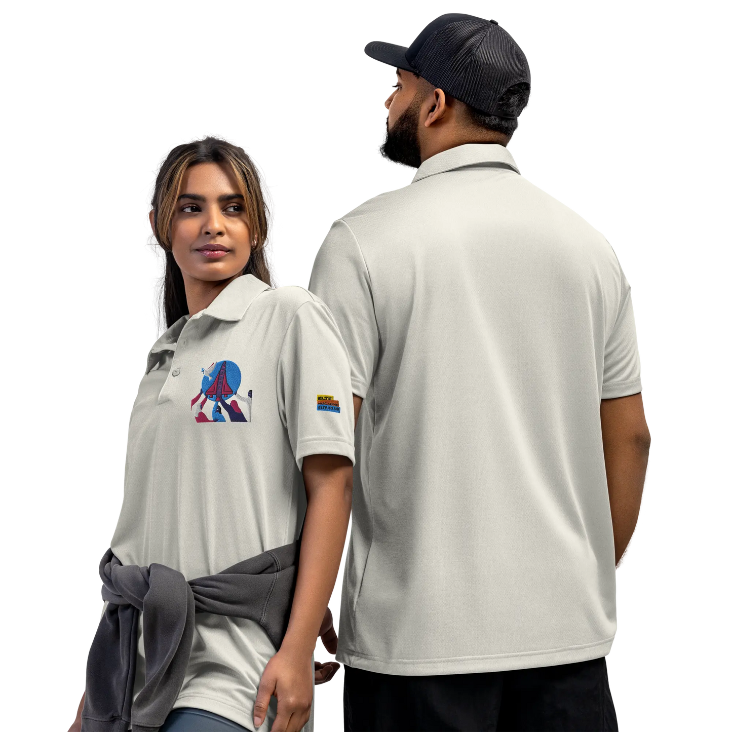 adidas space-dyed polo First Home Giftshop