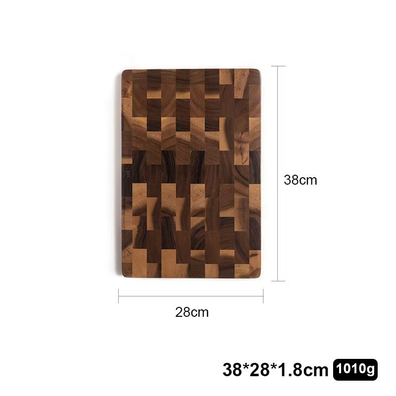 Solid Wood Cutting Board Acacia Mangium Chessboard Grid Cutting Board