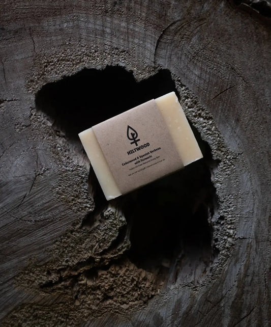 Cedarwood & Spanish Verbena with Turmeric Natural Soap Bar Hiltwood