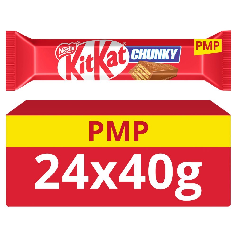 KitKat Chunky Milk Chocolate Bar PMP 40g (Box of 24)