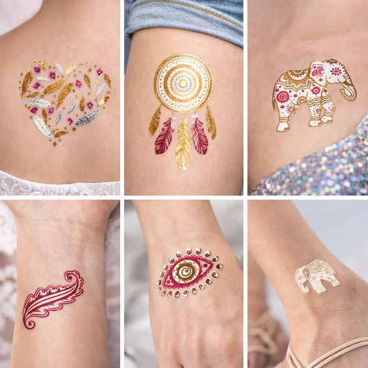 Loving Kindness Metallic Tattoos WonkiWear