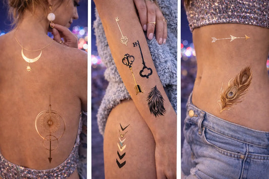 Transcendence Metallic Tattoos WonkiWear