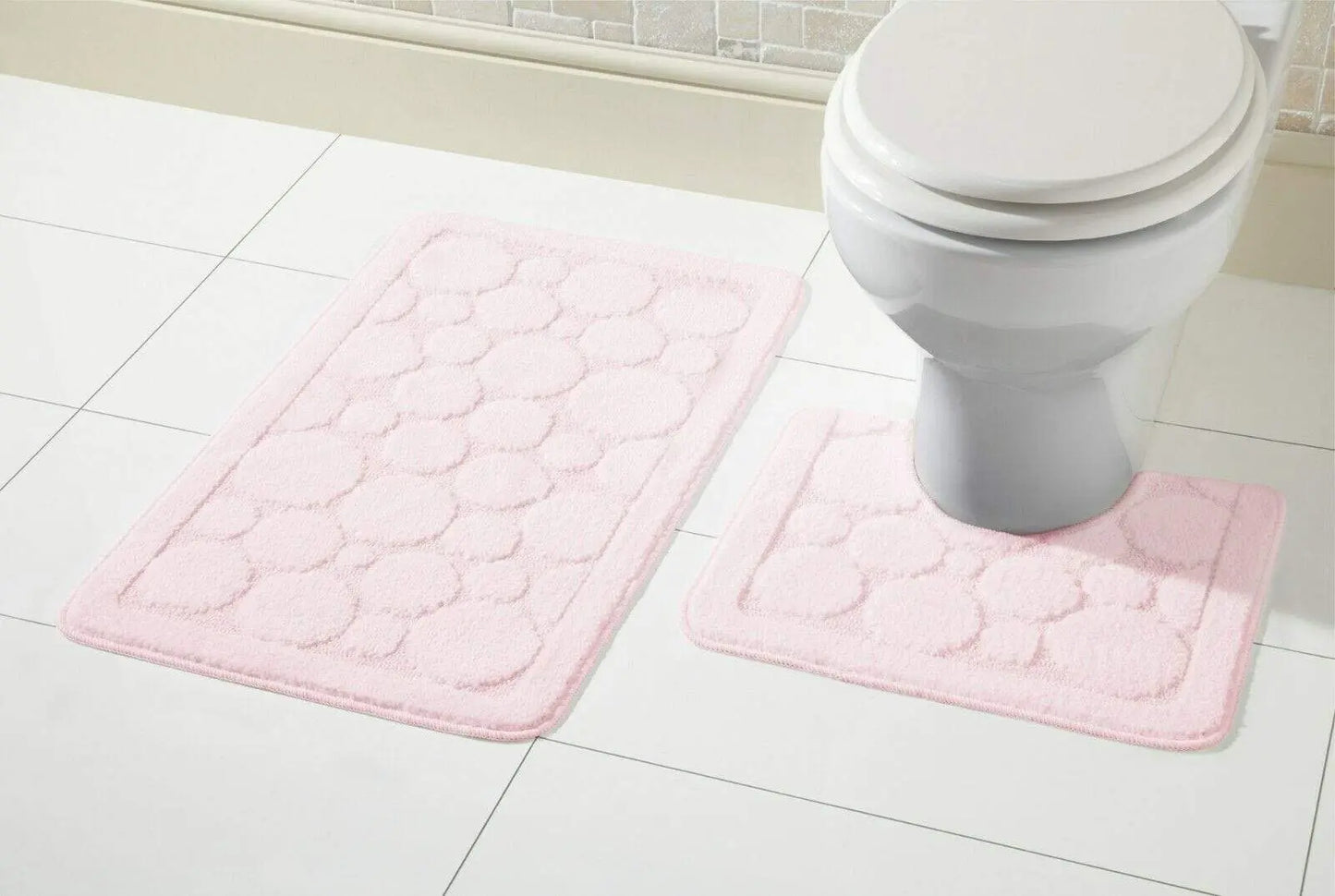 OLIVIA ROCCO Cali Bath Mat And Pedestal Set Ultra Soft Non Slip Highly Absorbent OLIVIA ROCCO