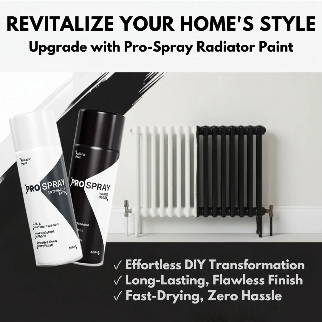 Pro-Spray Radiator Paint | 3-in-1 Heat Resistant Spray Best Ideas UK