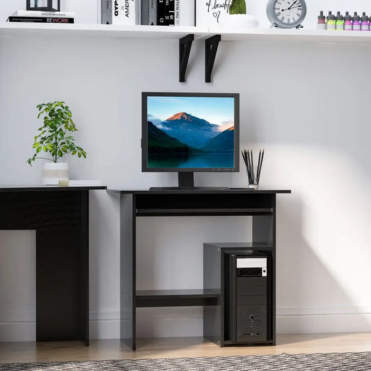 Computer Desk, 73.5H cm-Black InStock