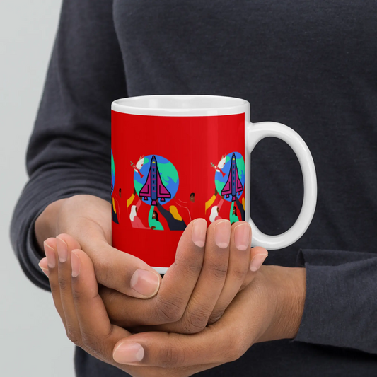 White glossy mug First Home Giftshop