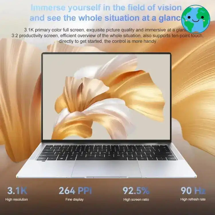 HUAWEI MateBook X Pro Laptop, 16GB+512GB, 14.2 inch Touch Screen Windows 11 Home Chinese Version, Intel 12th Gen Core i5-1240P Integrated Graphics(Dark Grey) Vitrax