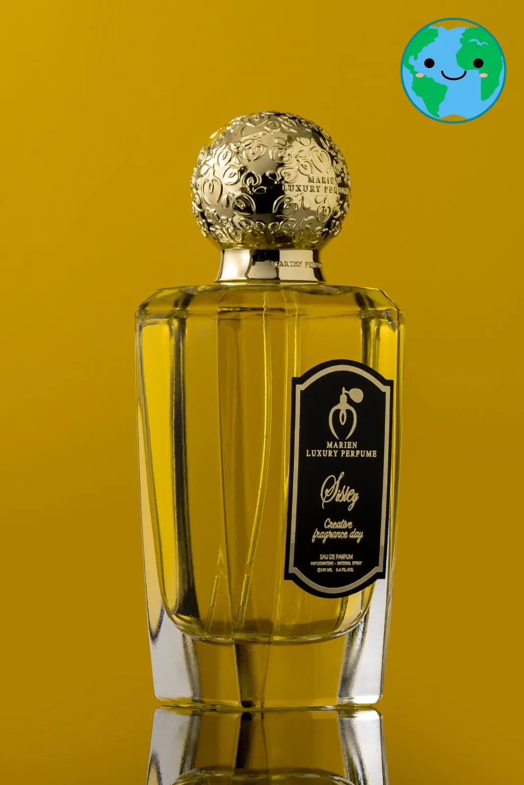 pefume bottle in Gold