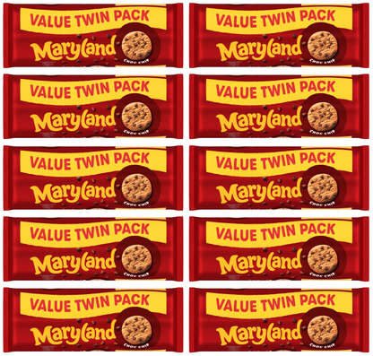 10 x Maryland Chocolate Chip Twin Pack - 400GM