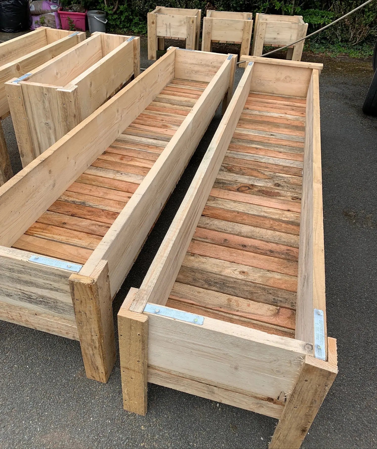 Scaffold Wooden Veg & Flower Planters Red Robin Gifts