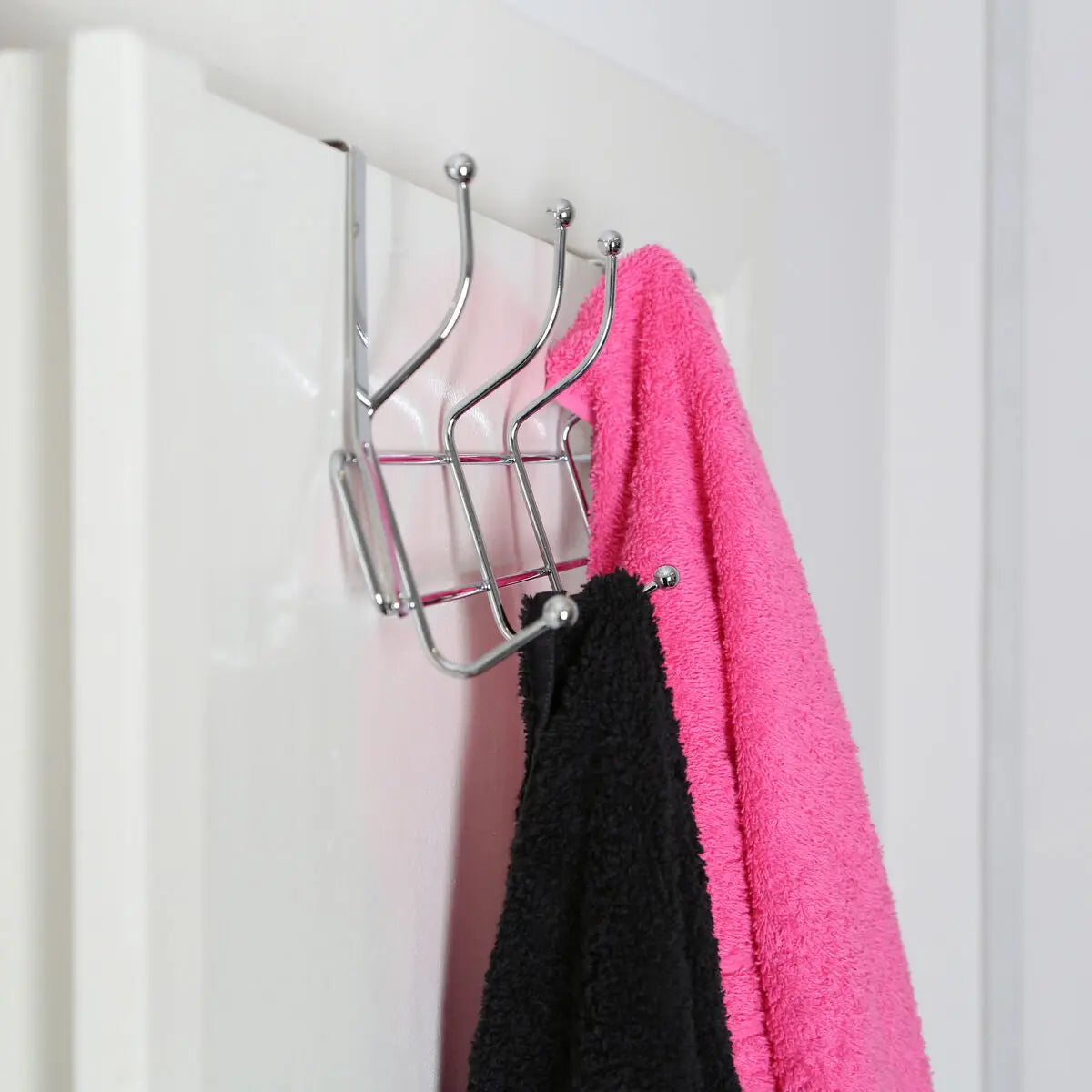 Ten Hook Over Door Chrome Hanger | Chic Orsina