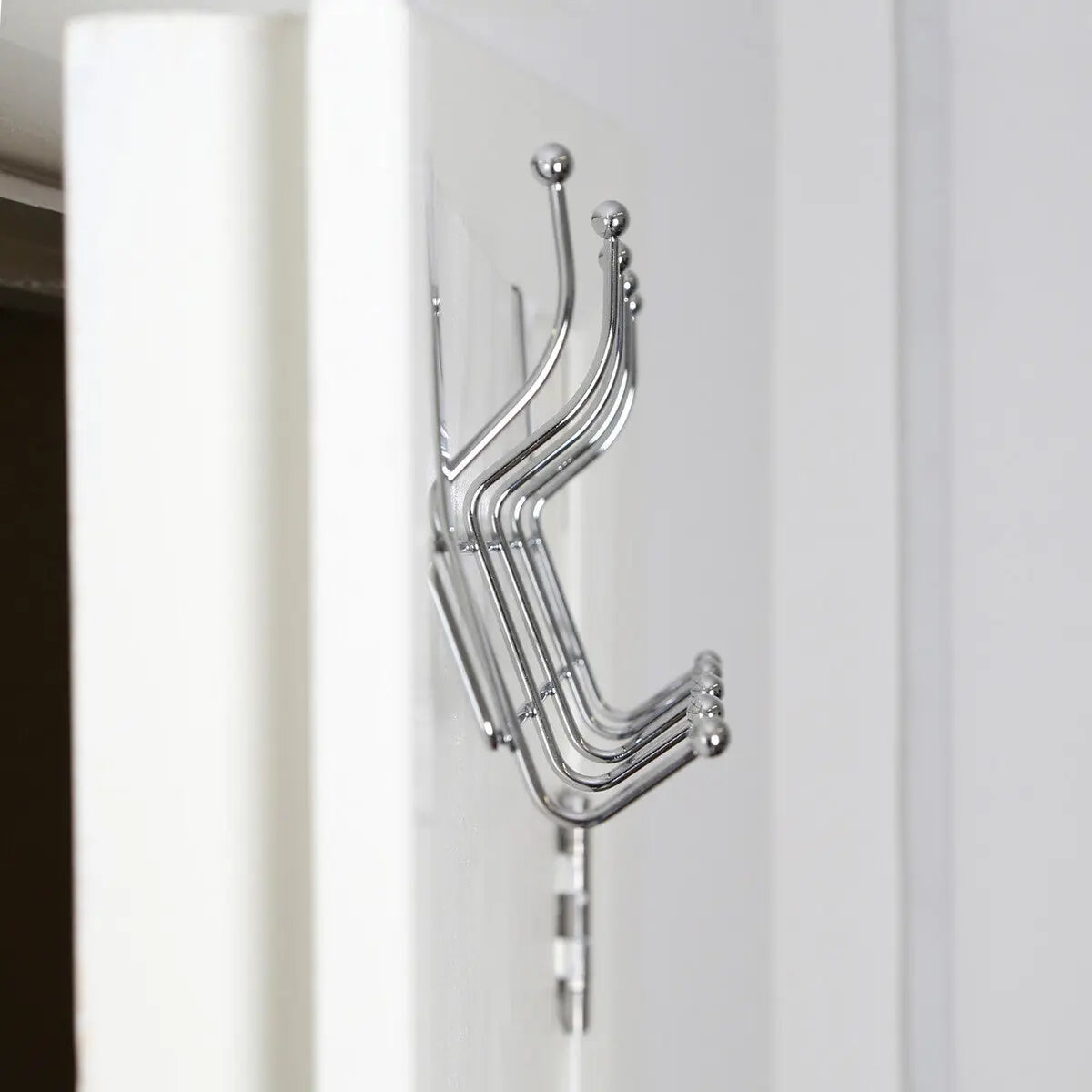 Ten Hook Over Door Chrome Hanger | Chic Orsina