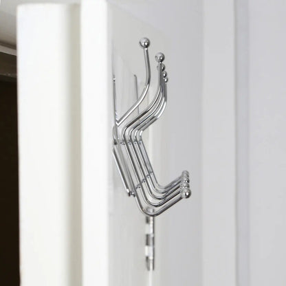 Ten Hook Over Door Chrome Hanger | Chic Orsina