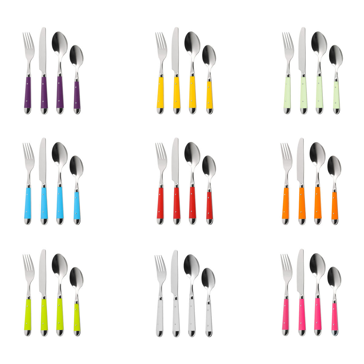 Hot Pink 16 Piece Cutlery Set | Brasserie