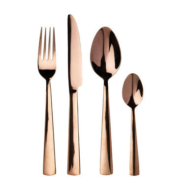 Lustra 16 Piece Rose Gold Cutlery Set | Avie