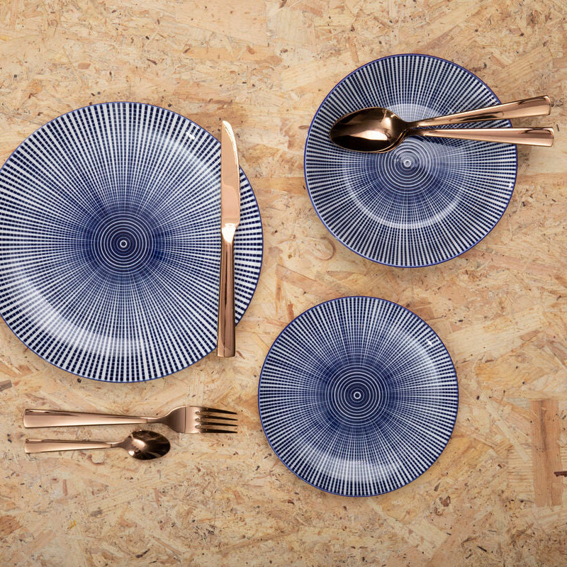 Lustra 16 Piece Rose Gold Cutlery Set | Avie