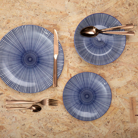Lustra 16 Piece Rose Gold Cutlery Set | Avie