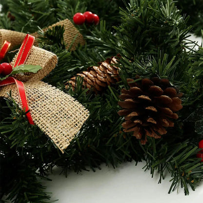 12FT Christmas Garland With Lights Door Wreath Xmas Fireplace Stairs DIY Decor elte26 Limited