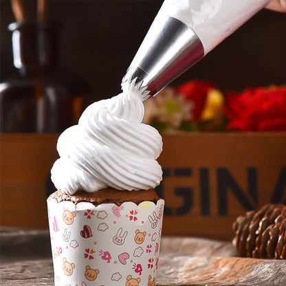 100 PCS Disposable Pastry Bag S/M/L Piping Bag for Baking