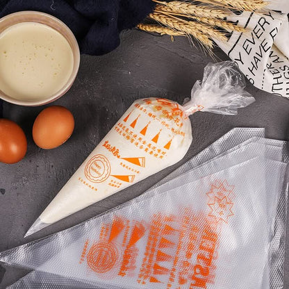 100 PCS Disposable Pastry Bag S/M/L Piping Bag for Baking