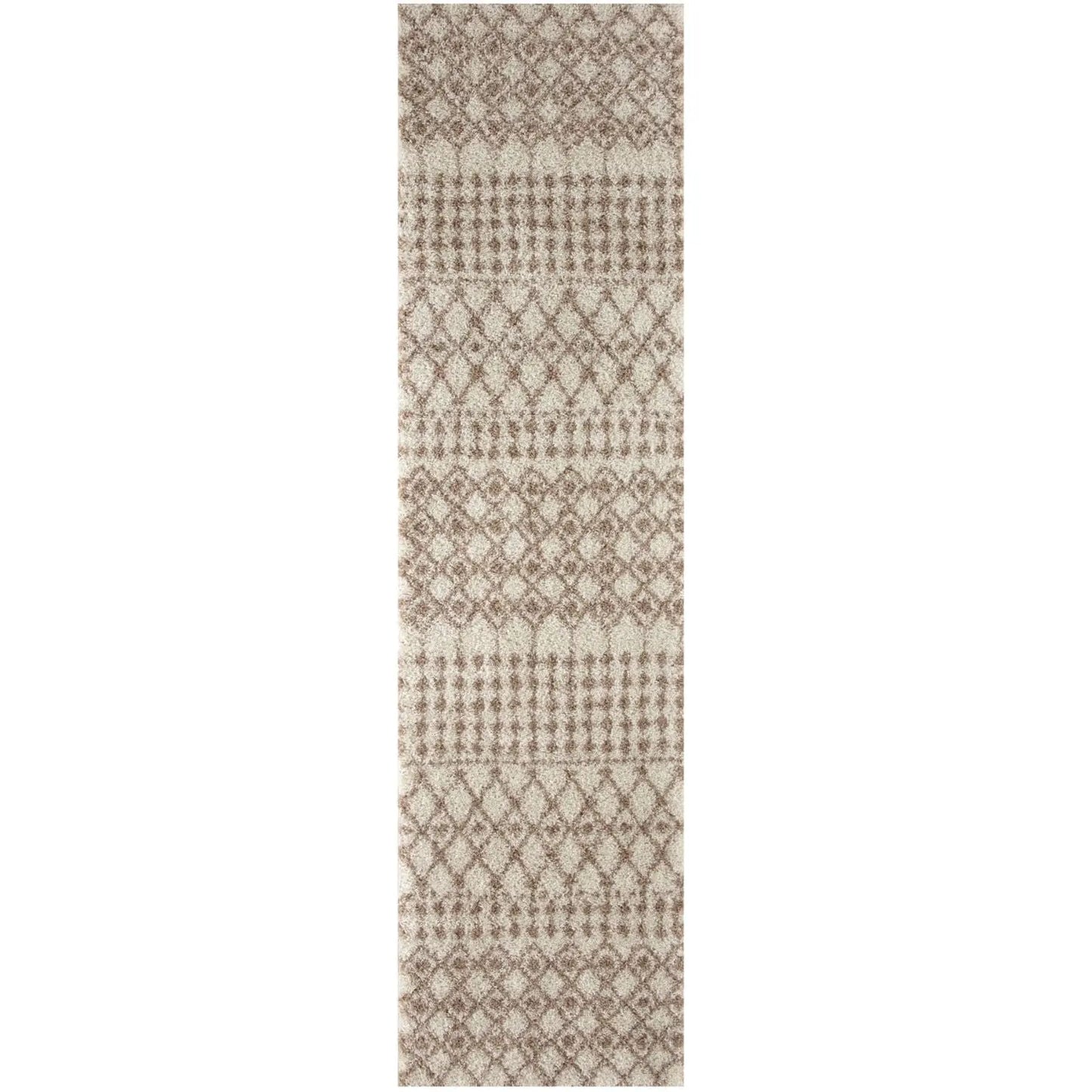 Moroccan Ivory Beige Shaggy Rug | 1030 The Rugs