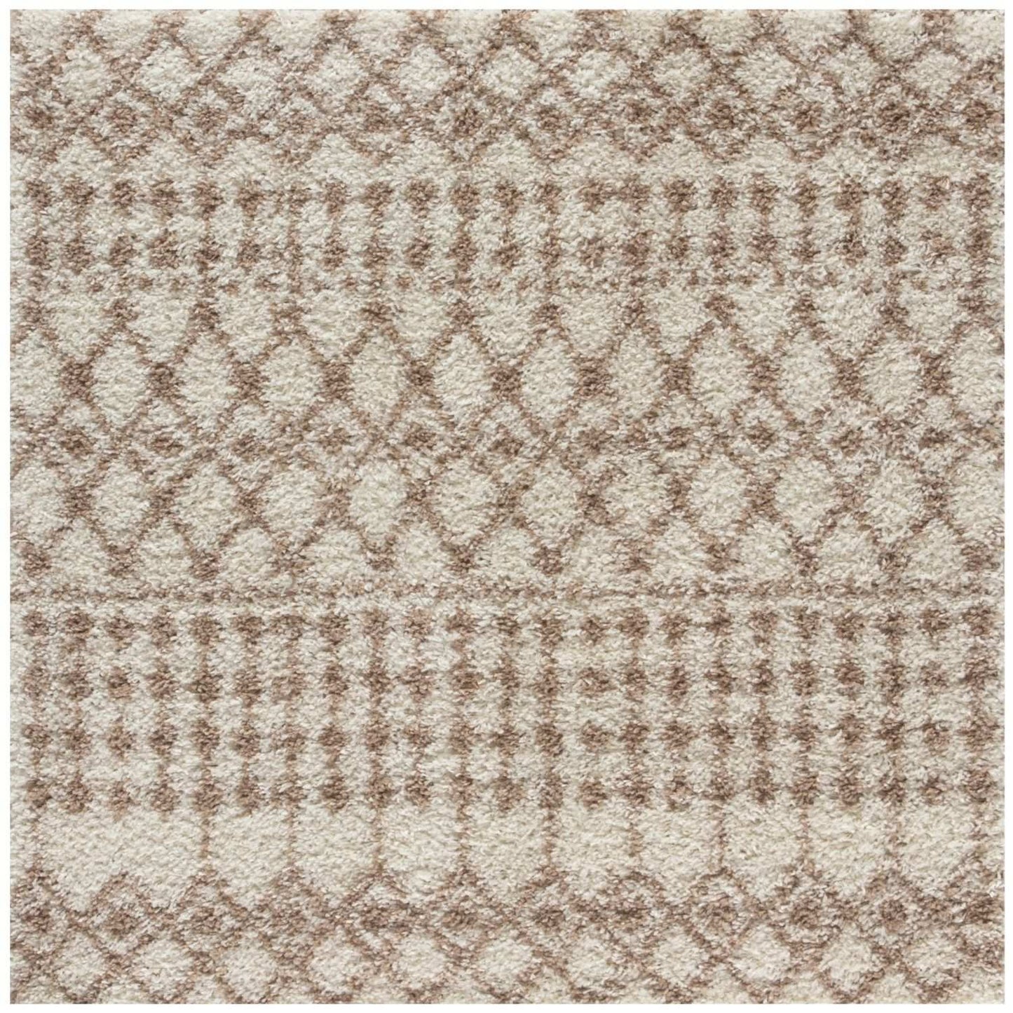 Moroccan Ivory Beige Shaggy Rug | 1030 The Rugs