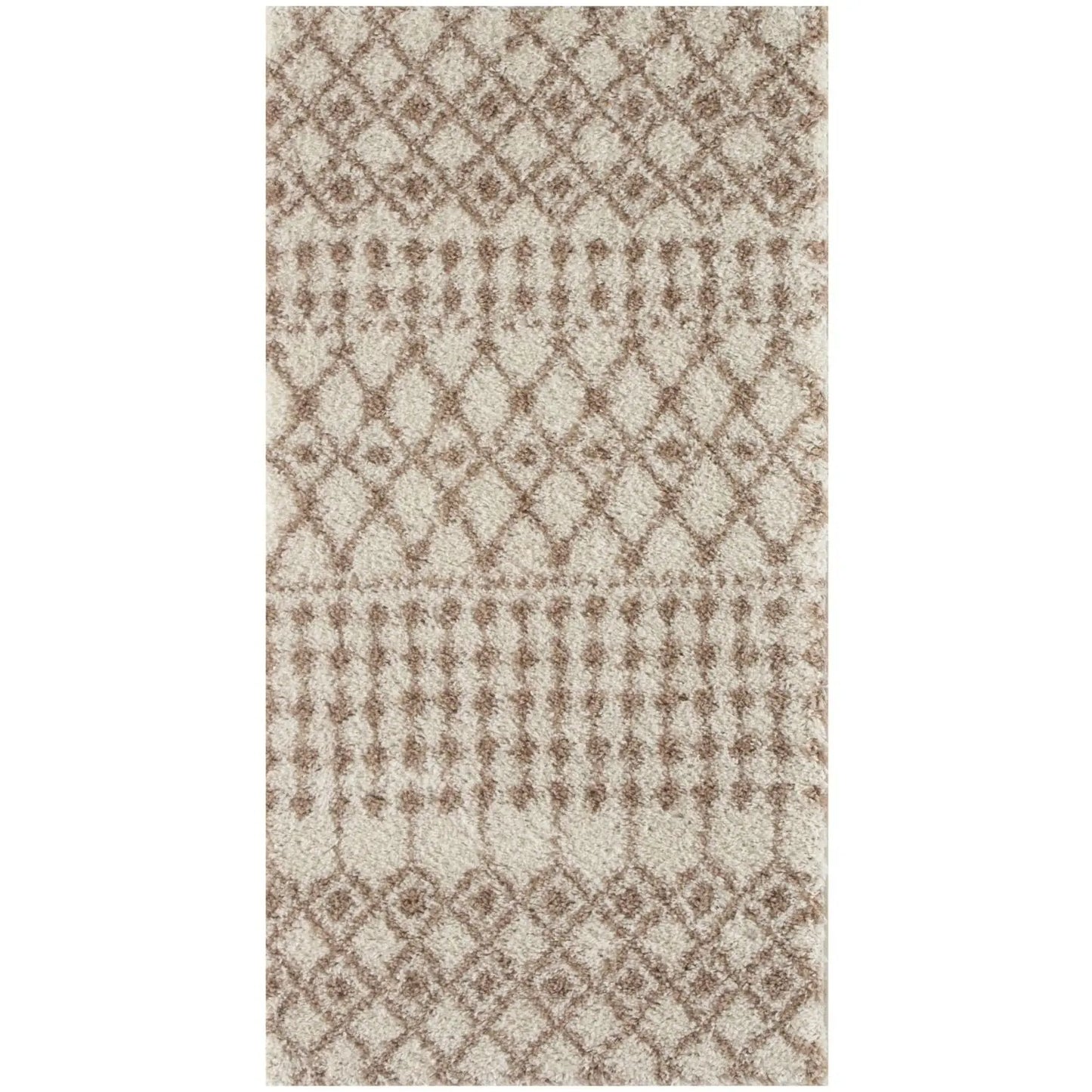 Moroccan Ivory Beige Shaggy Rug | 1030 The Rugs