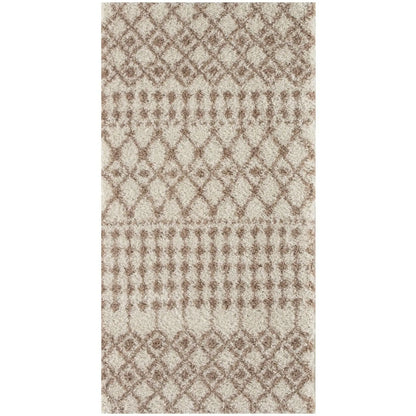 Moroccan Ivory Beige Shaggy Rug | 1030 The Rugs