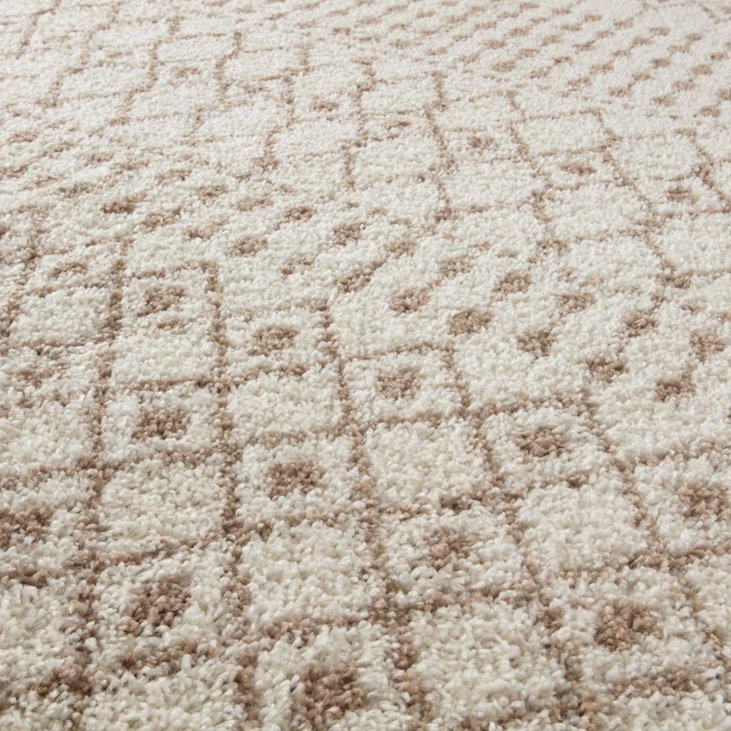 Moroccan Ivory Beige Shaggy Rug | 1030 The Rugs