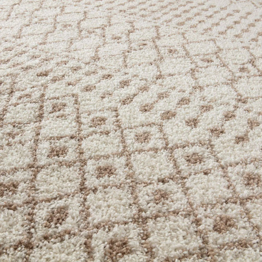 Moroccan Ivory Beige Shaggy Rug | 1030 The Rugs