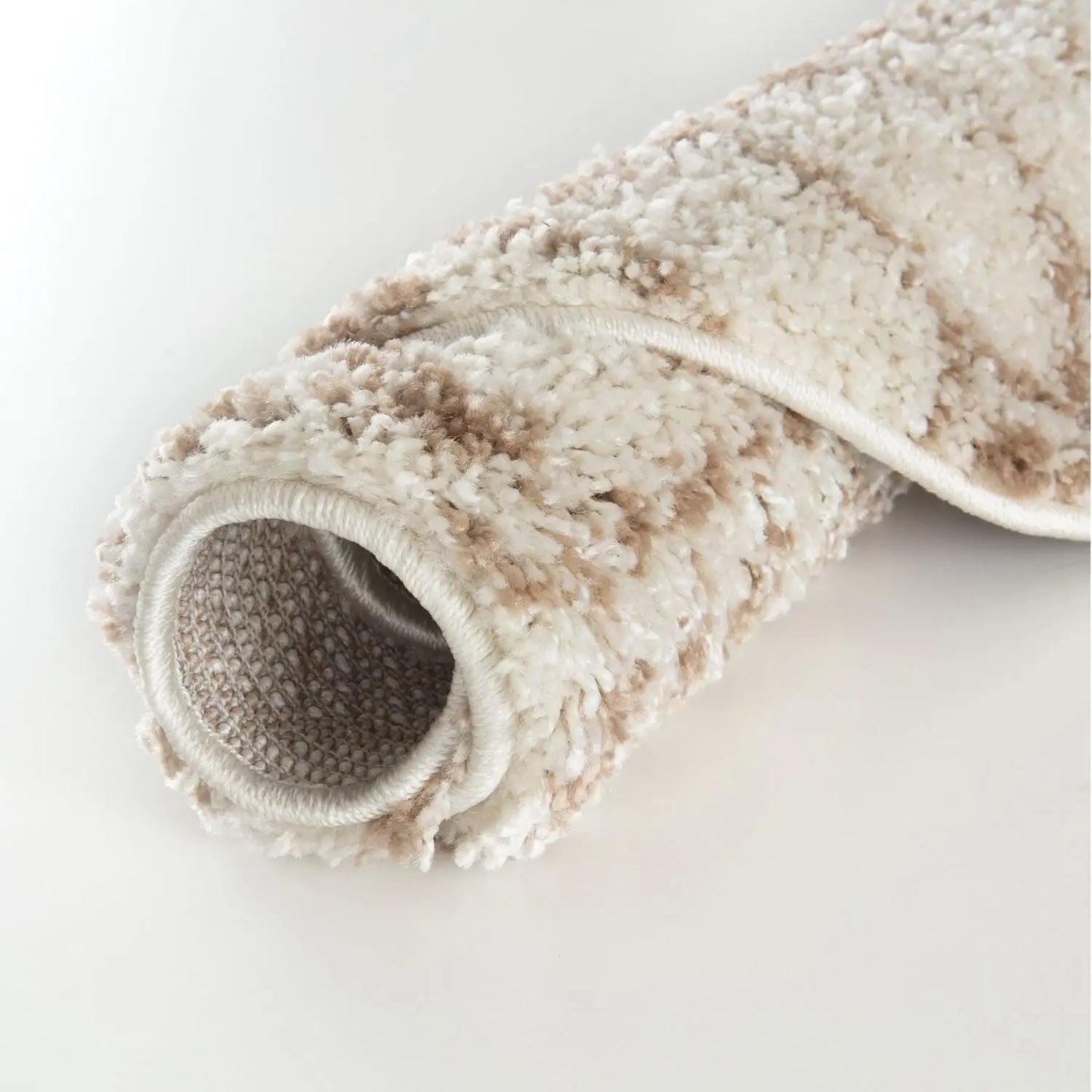 Moroccan Ivory Beige Shaggy Rug | 1030 The Rugs