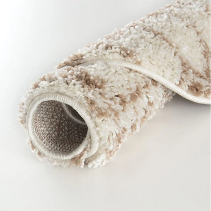 Moroccan Ivory Beige Shaggy Rug | 1030 The Rugs
