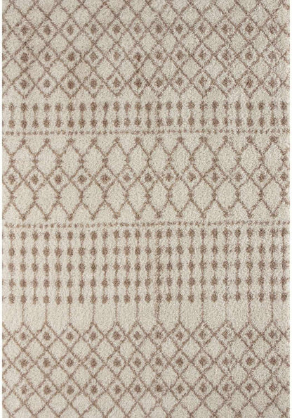 Moroccan Ivory Beige Shaggy Rug | 1030 The Rugs